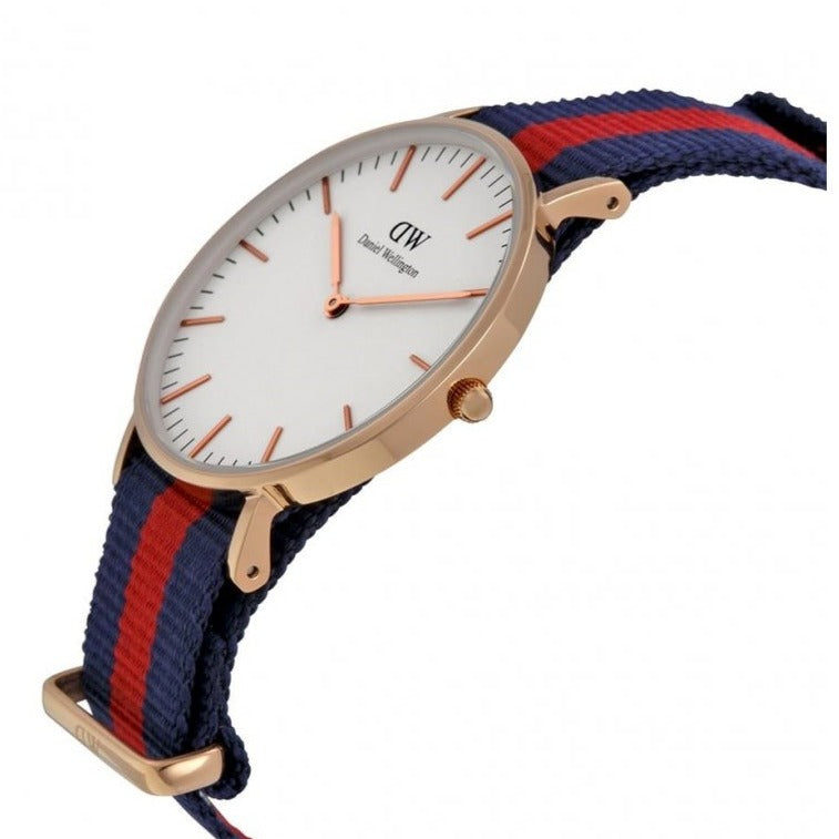 Shop Authentic Daniel Wellington Classic Oxford White Dial Two Tone NATO Strap Watch For Women - DW00100029 - Luxxuri