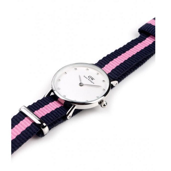 Shop Authentic Daniel Wellington Classy Winchester White Dial Two Tone NATO Strap Watch For Women - DW00100073 - Luxxuri