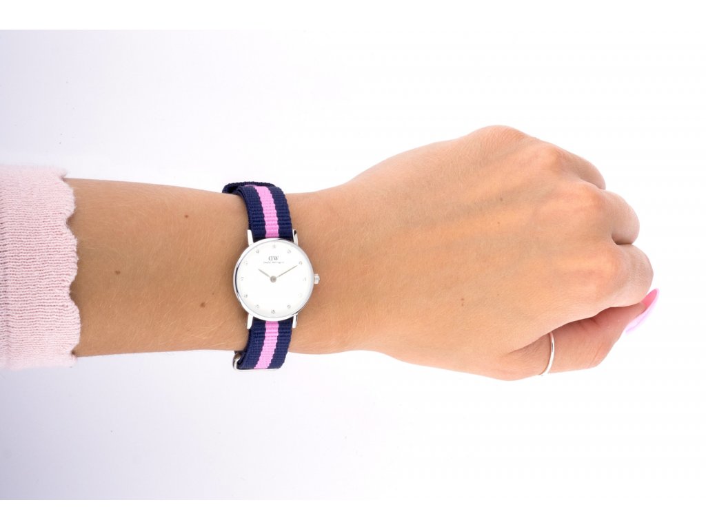 Shop Authentic Daniel Wellington Classy Winchester White Dial Two Tone NATO Strap Watch For Women - DW00100073 - Luxxuri