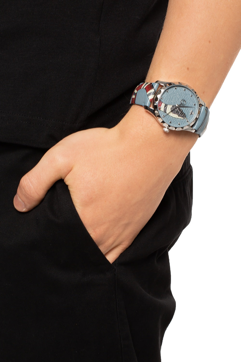 Shop Authentic Gucci G Timeless Quartz Blue Dial Blue Leather Strap Watch For Men - YA1264080 - Luxxuri
