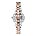 Shop Authentic Emporio Armani Gianni T Bar Silver Skeleton Dial Two Tone Strap Watch For Women - AR1992 - Luxxuri