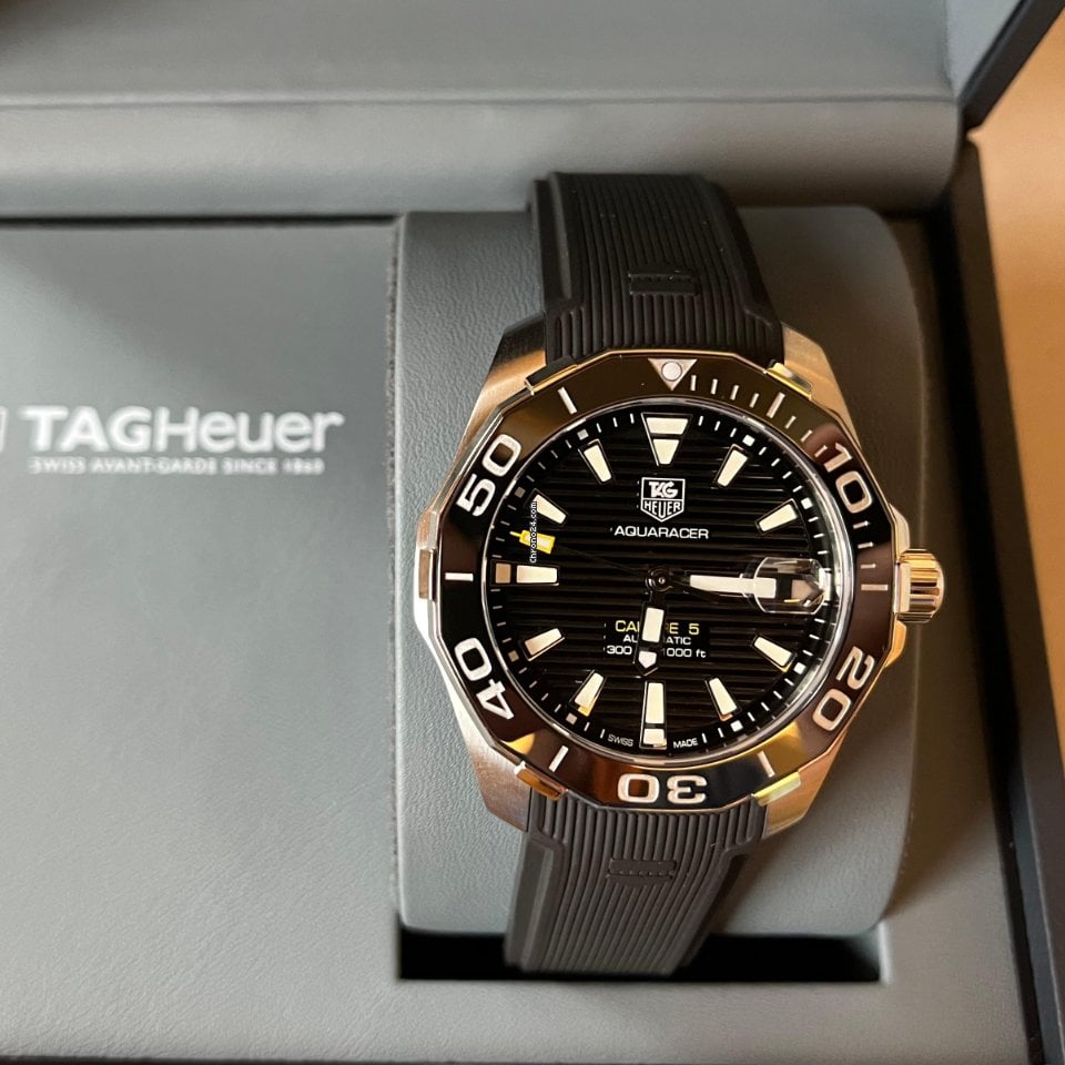 Tag Heuer Aquaracer Black Dial Watch for Men - WAY211A.FT6151