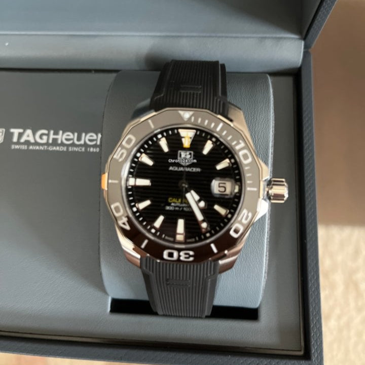 Tag Heuer Aquaracer Black Dial Watch for Men - WAY211A.FT6151