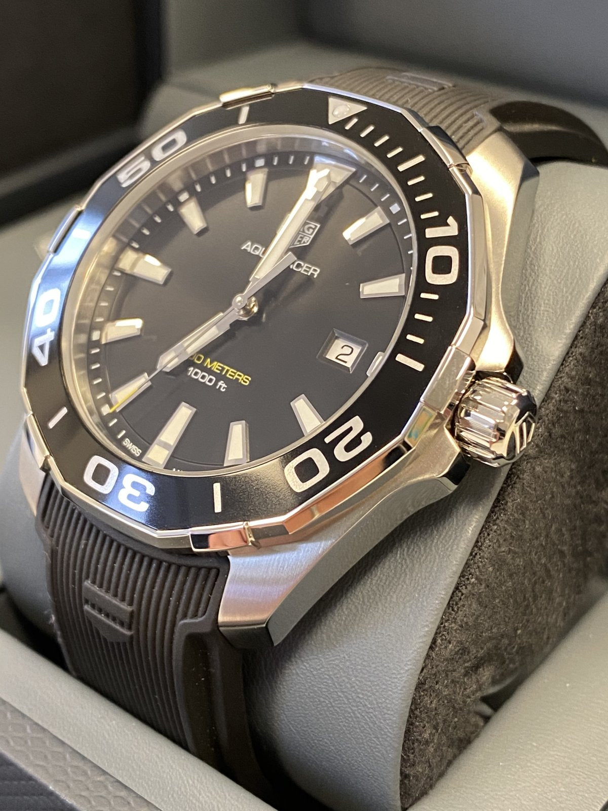 Tag Heuer Aquaracer Black Dial Watch for Men - WAY101A.FT6141