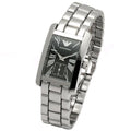 Shop Authentic Emporio Armani Classic Black Dial Silver Stainless Steel Watch For Women - AR0157 - Luxxuri