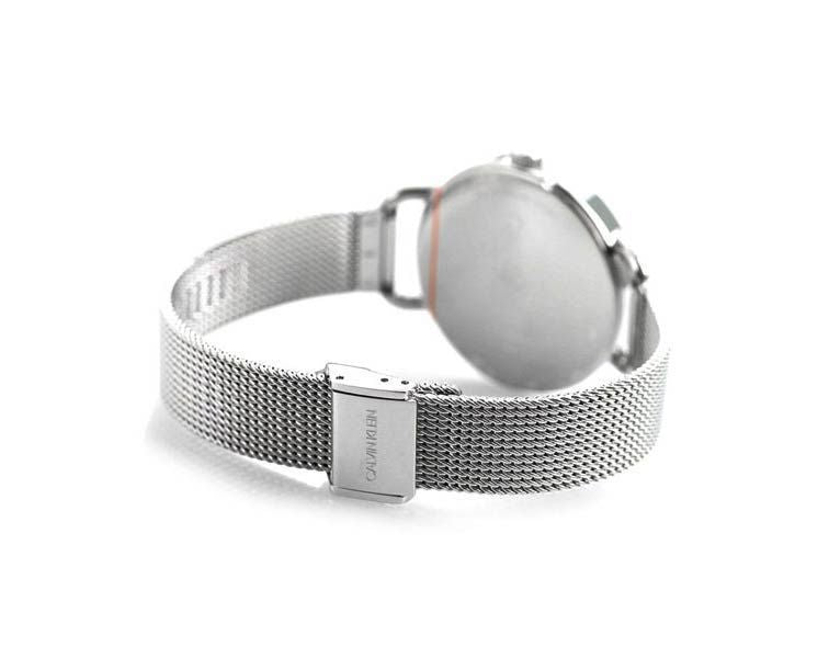 Shop Authentic Calvin Klein Even Black Dial Silver Mesh Bracelet Watch for Women - K7B23121 - Luxxuri