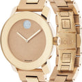 Shop Authentic Movado Bold Rose Gold Dial Rose Gold Steel Strap Watch For Women - 3600335 - Luxxuri