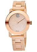 Shop Authentic Movado Bold Rose Gold Dial Rose Gold Steel Strap Watch For Women - 3600335 - Luxxuri