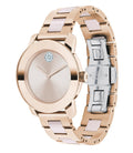 Shop Authentic Movado Bold Rose Gold Dial Two Tone Steel Strap Watch for Women - 3600639 - Luxxuri