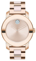 Shop Authentic Movado Bold Rose Gold Dial Two Tone Steel Strap Watch for Women - 3600639 - Luxxuri