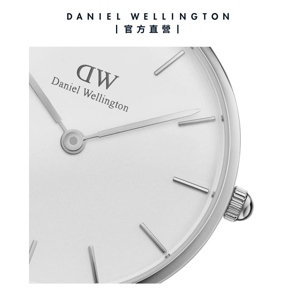 Shop Authentic Daniel Wellington Classic Petite Reading White Dial Black Leather Strap Watch For Women - DW00100185 - Luxxuri