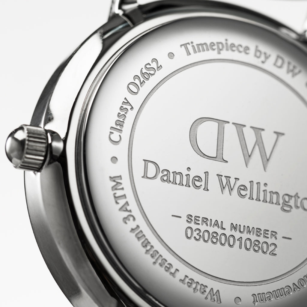 Shop Authentic Daniel Wellington Classy Sheffield White Dial Black Leather Strap Watch For Women - DW00100080 - Luxxuri