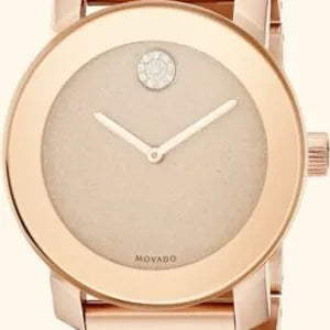 Shop Authentic Movado Bold Rose Gold Dial Rose Gold Steel Strap Watch For Women - 3600335 - Luxxuri