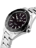 Shop Authentic Tag Heuer Aquaracer Quartz Black Dial Silver Steel Strap Watch for Women - WAY131K.BA0748 - Luxxuri