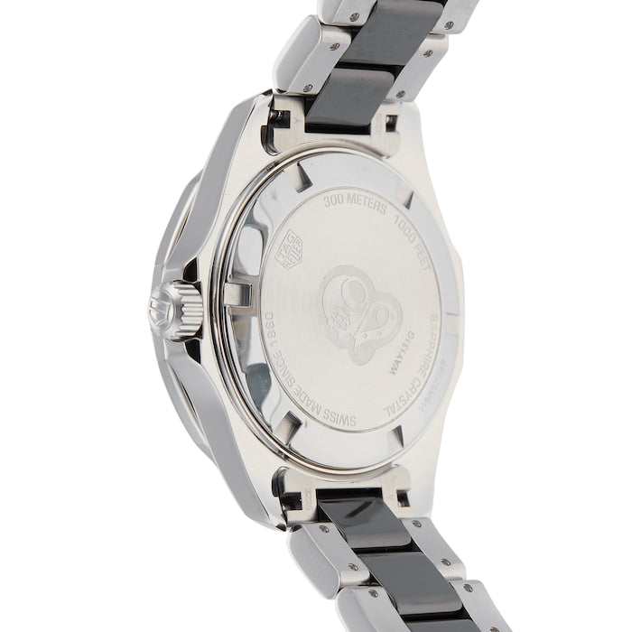 Shop Authentic Tag Heuer Aquaracer Quartz Diamonds Black Dial Two Tone Steel Strap Watch for Women - WAY131G.BA0913 - Luxxuri