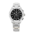 Shop Authentic Tag Heuer Aquaracer Chronograph Black Dial Silver Steel Strap Watch for Men - CAY1110.BA0927 - Luxxuri