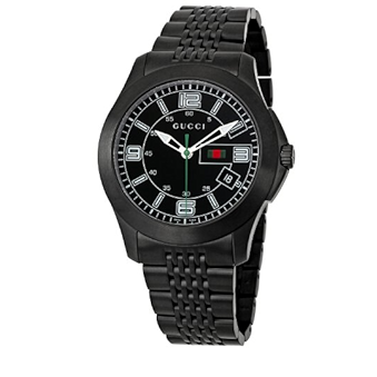 Shop Authentic Gucci G Timeless Black Dial Black Steel Strap Watch For Men - YA126202 - Luxxuri