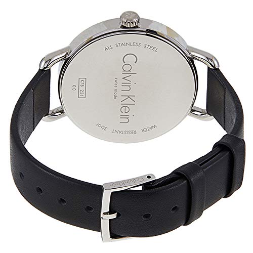 Shop Authentic Calvin Klein Even Black Dial Black Leather Strap Watch for Women - K7B231C1 - Luxxuri