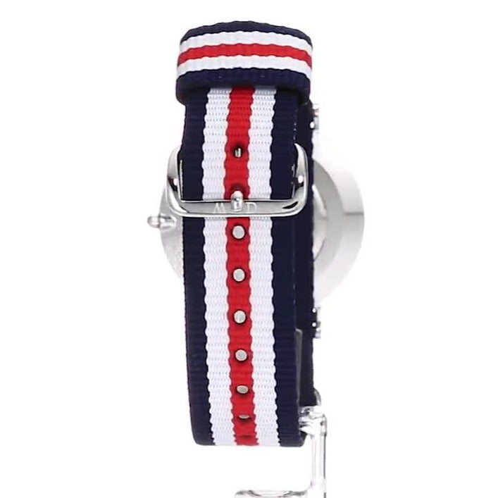 Shop Authentic Daniel Wellington Classic Canterbury White Dial Two Tone NATO Strap Watch For Women - DW00100051 - Luxxuri