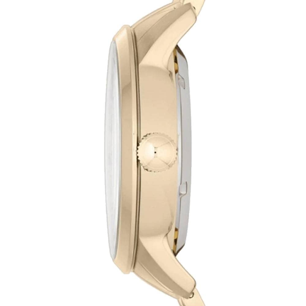 Fossil Townsman Chronograph Skeleton Gold Dial Gold Steel Strap Watch for Men - ME1137