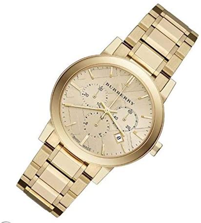 Shop Authentic Burberry The City Gold Dial Gold Steel Strap Watch for Women - BU9753 - Luxxuri