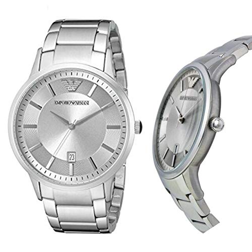 Shop Authentic Emporio Armani Classic Quartz Silver Dial Silver Steel Strap Watch For Men - AR2478 - Luxxuri