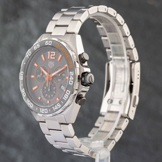 Shop Authentic Tag Heuer Formula 1 Chronograph Ceramic Black Dial Silver Steel Strap Watch for Men - CAZ101AH.BA0842 - Luxxuri