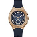 Shop Authentic Guess Headline Multifunction Quartz Blue Dial Blue Silicone Strap Watch For Men - GW0571G2 - Luxxuri