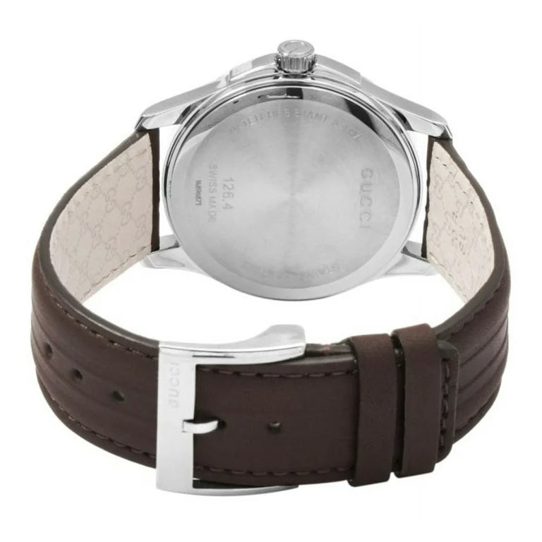 Shop Authentic Gucci G Timeless Quartz Brown Dial Brown Rubber Strap Watch For Men - YA126403 - Luxxuri