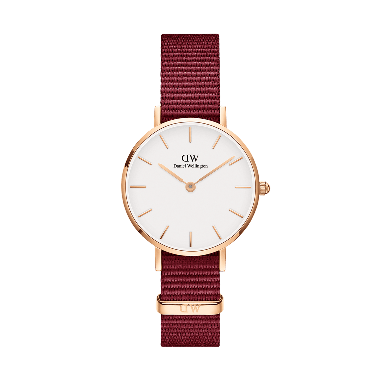 Shop Authentic Daniel Wellington Roselyn 3A Petite White Dial Red NATO Strap Watch For Women - DW00100293 - Luxxuri