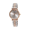 Shop Authentic Emporio Armani Gianni T Bar Grey Dial Two Tone Steel Strap Watch For Women - AR1841 - Luxxuri