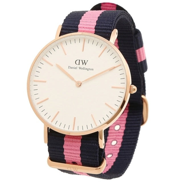 Shop Authentic Daniel Wellington Classic Winchester White Dial Three Tone Nylon Strap Watch For Women - DW00100033 - Luxxuri