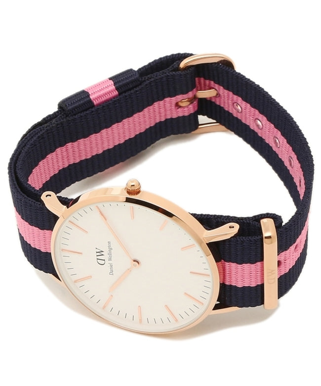 Shop Authentic Daniel Wellington Classic Winchester White Dial Three Tone Nylon Strap Watch For Women - DW00100033 - Luxxuri