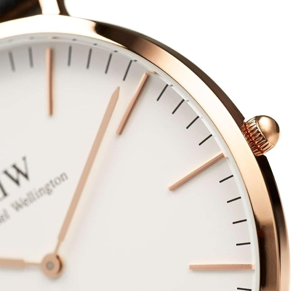 Shop Authentic Daniel Wellington Classic Warwick White Dial Two Tone Nylon Strap Watch for Men - DW00100005 - Luxxuri