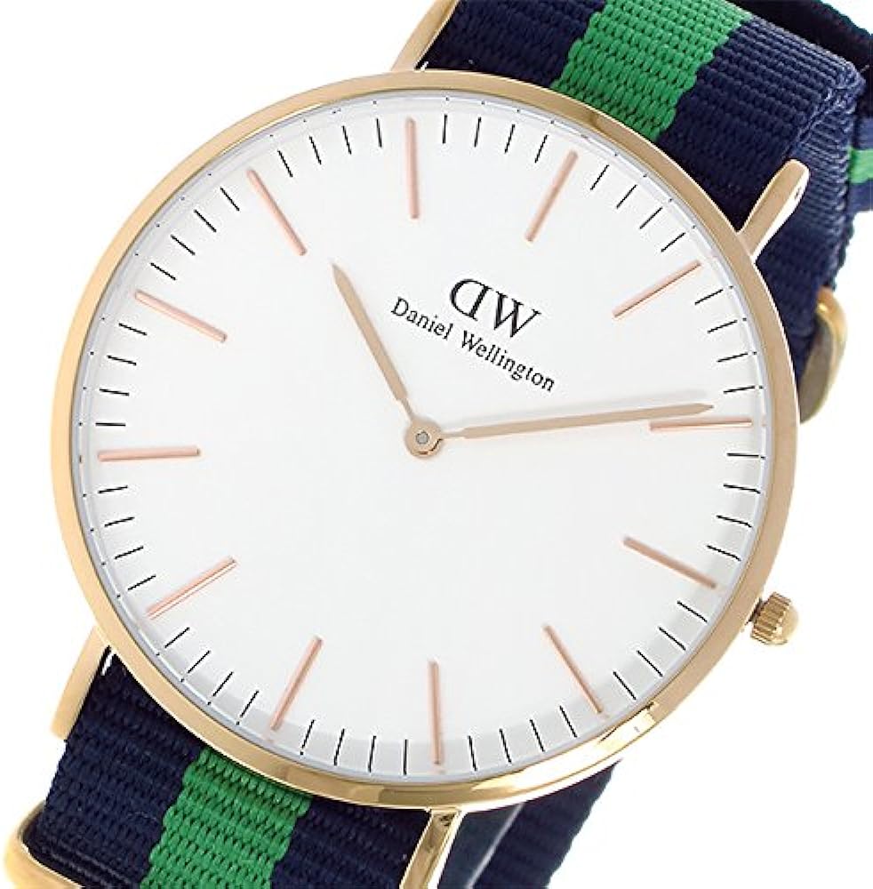 Shop Authentic Daniel Wellington Classic Warwick White Dial Two Tone Nylon Strap Watch for Men - DW00100005 - Luxxuri