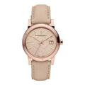 Shop Authentic Burberry The City Beige Dial Brown Leather Strap Watch for Women - BU9014 - Luxxuri