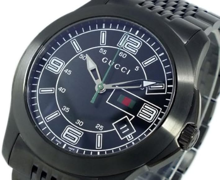 Shop Authentic Gucci G Timeless Black Dial Black Steel Strap Watch For Men - YA126202 - Luxxuri