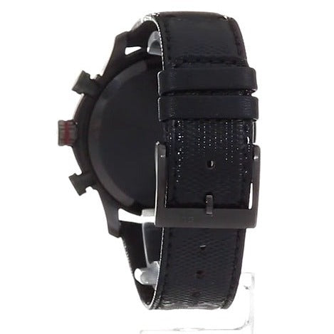 Shop Authentic Gucci G Timeless Quartz Chronograph Black Dial Black Leather Strap Watch For Men - YA126244 - Luxxuri