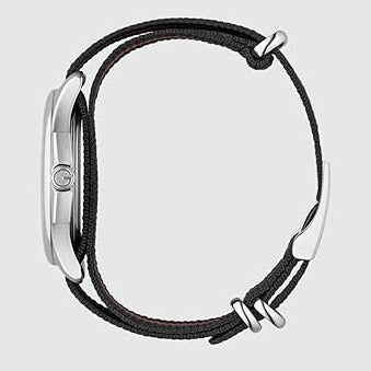 Shop Authentic Gucci G Timeless Analog Quartz Black Dial Black NATO Strap Watch For Men - YA126321 - Luxxuri