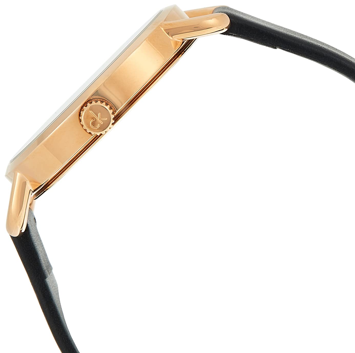 Shop Authentic Calvin Klein Even White Dial Black Leather Strap Watch for Women - K7B236C6 - Luxxuri