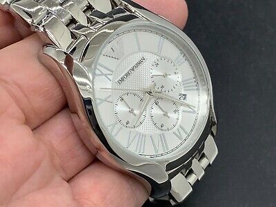 Shop Authentic Emporio Armani Classic Quartz Silver Dial Silver Steel Strap Watch For Men - AR1788 - Luxxuri