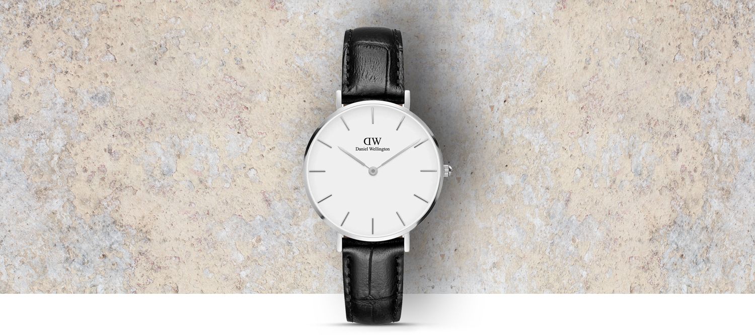 Shop Authentic Daniel Wellington Classic Petite Reading White Dial Black Leather Strap Watch For Women - DW00100185 - Luxxuri