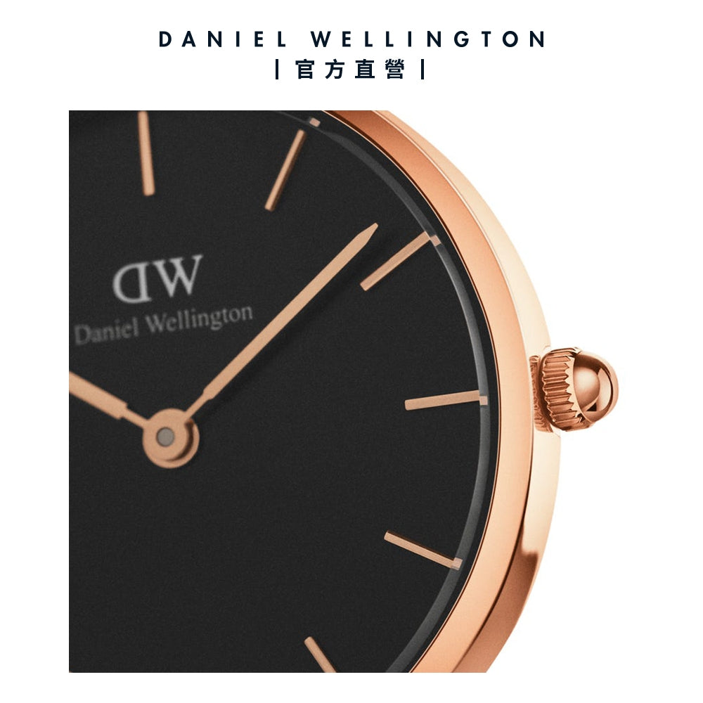 Shop Authentic Daniel Wellington Classic Petite St Mawes Black Dial Brown Leather Strap Watch For Women - DW00100225 - Luxxuri