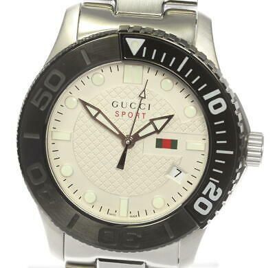 Shop Authentic Gucci G Timeless Sport White Dial Silver Steel Strap Watch For Men - YA126250 - Luxxuri