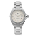 Shop Authentic Tag Heuer Aquaracer Quartz White Dial Silver Steel Strap Watch for Men - WAY1111.BA0928 - Luxxuri