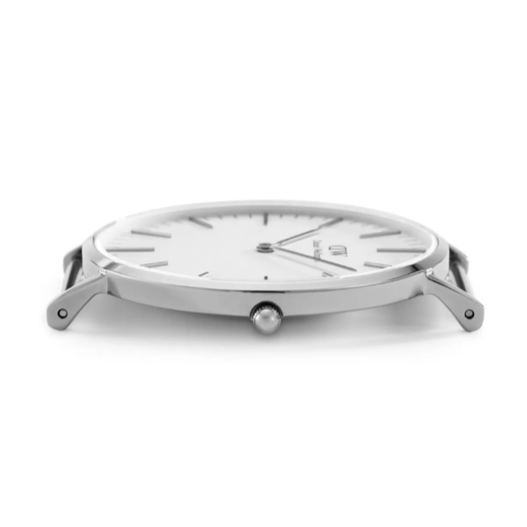 Shop Authentic Daniel Wellington Classic Cornwall White Dial Black Nylon Strap Watch For Men - DW00100258 - Luxxuri