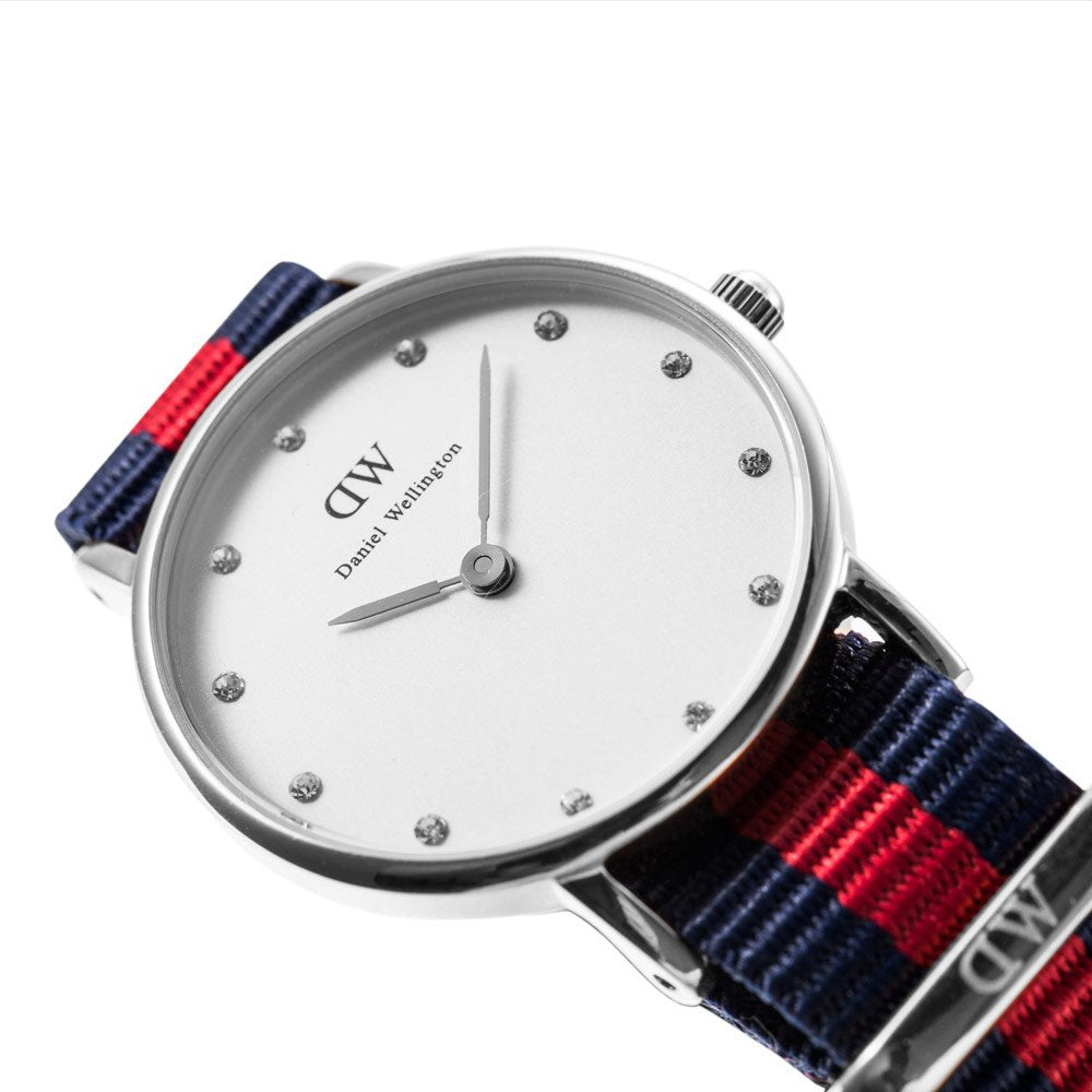 Shop Authentic Daniel Wellington Classy Oxford White Dial Two Tone Nylon Strap Watch For Women - DW00100072 - Luxxuri