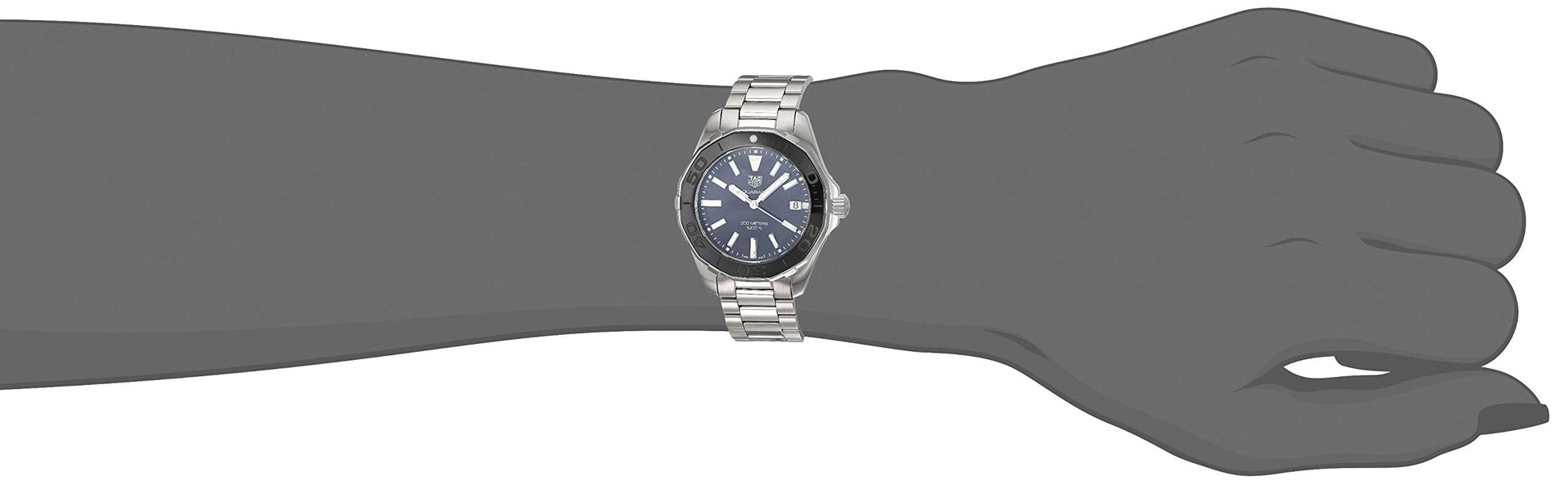 Shop Authentic Tag Heuer Aquaracer Quartz Black Dial Silver Steel Strap Watch for Women - WAY131K.BA0748 - Luxxuri