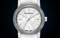 Shop Authentic Burberry The City White Diamonds Dial White Leather Strap Watch for Women - BU9221 - Luxxuri