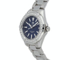 Shop Authentic Tag Heuer Aquaracer Quartz Diamonds Blue Dial Silver Steel Strap Watch for Women - WAY131N.BA0748 - Luxxuri